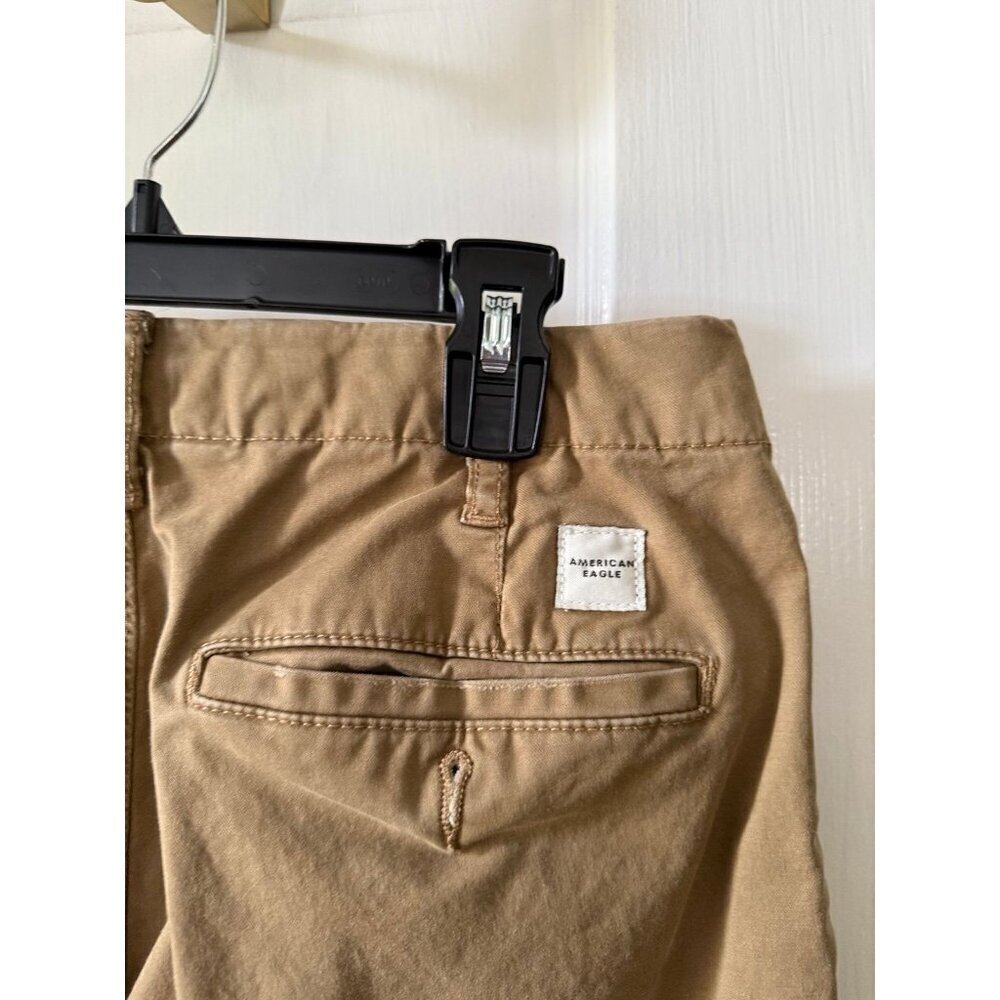American Eagle FLEX men’s size 28 X 30 brown khaki pants - Picture 8 of 8